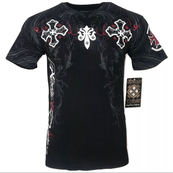XTREME COUTURE by AFFLICTION Men T-Shirt GLORIOUS - Picture 3 of 7